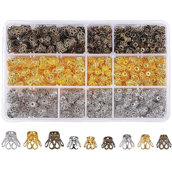 PandaHall PH 840 pcs 3 Sizes 3 Colors Flower Shape Iron Flower Petal Bead Caps Spacers for Earring Bracelet Necklace DIY Jewelry Making...
PandaHall PH 840 pcs 3 Sizes 3 Colors Flower Shape Iron Flower Petal Bead Caps Spacers for Earring Bracelet Necklace DIY Jewelry Making...