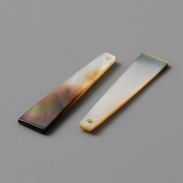 PandaHall Natural Black Lip Shell Pendants, Trapezoid Charm, 25~30x5~7x1~2mm, Hole: 1~1.2mm Black Lip Shell Trapezoid Brown
PandaHall Natural Black Lip Shell Pendants, Trapezoid Charm, 25~30x5~7x1~2mm, Hole: 1~1.2mm Black Lip Shell Trapezoid Brown