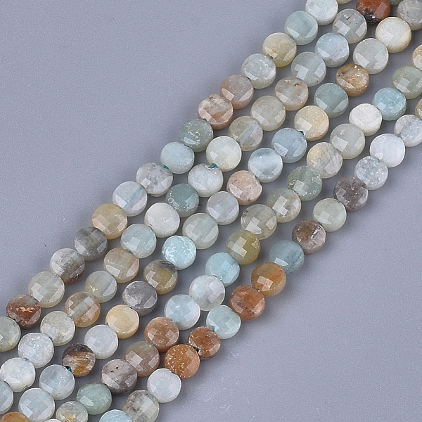 PandaHall Natural Flower Amazonite Beads Strands, Faceted, Flat Round, 4~4.5x2.5~3mm, Hole: 0.8mm, about 88~89pcs/strand, 14.9 inch~15.1...
PandaHall Natural Flower Amazonite Beads Strands, Faceted, Flat Round, 4~4.5x2.5~3mm, Hole: 0.8mm, about 88~89pcs/strand, 14.9 inch~15.1...