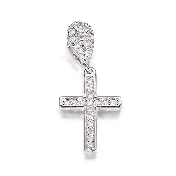 PandaHall Brass Micro Pave Cubic Zirconia Charms, Latin Cross, Platinum, 15x10x2mm, Hole: 1x6mm Brass+Cubic Zirconia Cross
PandaHall Brass Micro Pave Cubic Zirconia Charms, Latin Cross, Platinum, 15x10x2mm, Hole: 1x6mm Brass+Cubic Zirconia Cross