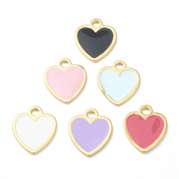 PandaHall Brass Enamel Pendants, Long-Lasting Plated, Heart, Golden, Mixed Color, 18x14.5x1mm, Hole: 2mm Brass+Enamel Heart Multicolor
PandaHall Brass Enamel Pendants, Long-Lasting Plated, Heart, Golden, Mixed Color, 18x14.5x1mm, Hole: 2mm Brass+Enamel Heart Multicolor