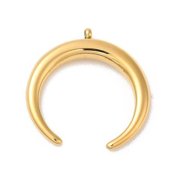 PandaHall Manual Polishing 304 Stainless Steel Pendants, Double Horn/Crescent Moon Charm, Real 18K Gold Plated, 24x23.5x3mm, Hole: 1.6mm 304...
PandaHall Manual Polishing 304 Stainless Steel Pendants, Double Horn/Crescent Moon Charm, Real 18K Gold Plated, 24x23.5x3mm, Hole: 1.6mm 304...