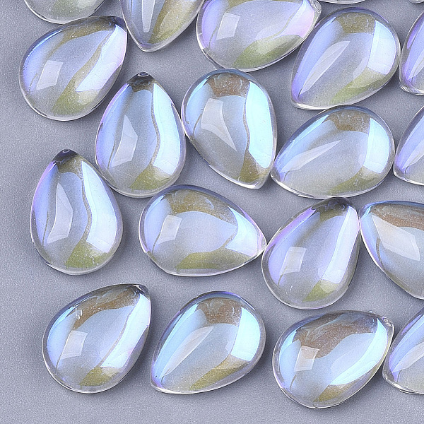 PandaHall Transparent Glass Cabochons, AB Color Plated, Teardrop, Clear AB, 14x10x5mm Glass Teardrop White
PandaHall Transparent Glass Cabochons, AB Color Plated, Teardrop, Clear AB, 14x10x5mm Glass Teardrop White