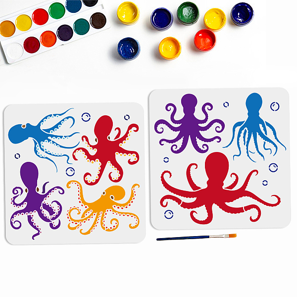 PandaHall MAYJOYDIY US 1 Set PET Hollow Out Drawing Painting Stencils, for DIY Scrapbook, Photo Album, Octopus, with 1Pc Art Paint Brushes...
PandaHall MAYJOYDIY US 1 Set PET Hollow Out Drawing Painting Stencils, for DIY Scrapbook, Photo Album, Octopus, with 1Pc Art Paint Brushes...
