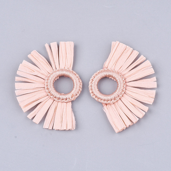 PandaHall Raffia Tassel Pendant, with Polyester Link Ring, Fan, Pink, 47~55x68~78x5~6mm, Hole: 14mm Raffia Pink
PandaHall Raffia Tassel Pendant, with Polyester Link Ring, Fan, Pink, 47~55x68~78x5~6mm, Hole: 14mm Raffia Pink