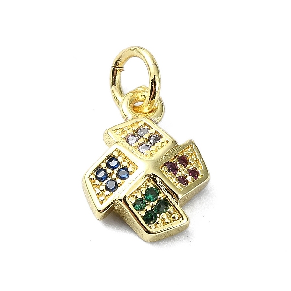 PandaHall Brass Micro Pave Colorful Cubic Zirconia Pendants, with Jump Ring, Windmill Charm, Real 18K Gold Plated, 12x9x3mm, Hole: 3mm..., Multicolor
PandaHall Brass Micro Pave Colorful Cubic Zirconia Pendants, with Jump Ring, Windmill Charm, Real 18K Gold Plated, 12x9x3mm, Hole: 3mm..., Multicolor
