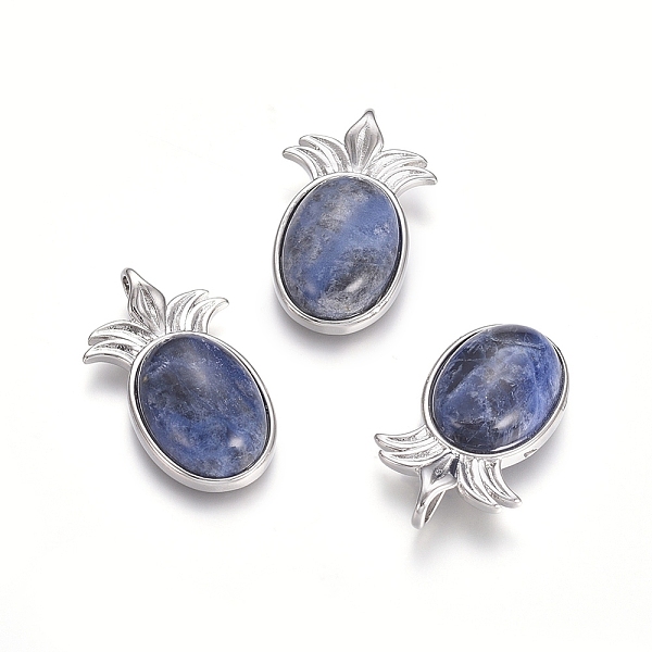 PandaHall Natural Sodalite Pendants, with Platinum Tone Brass Findings, Pineapple, 29x17.5x7mm, Hole: 4.5x3.5mm Sodalite Fruit
PandaHall Natural Sodalite Pendants, with Platinum Tone Brass Findings, Pineapple, 29x17.5x7mm, Hole: 4.5x3.5mm Sodalite Fruit