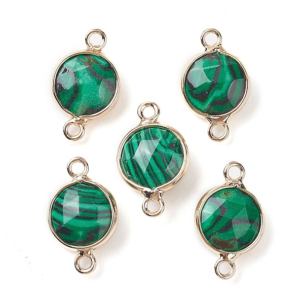 PandaHall Synthetic Malachite Connector Charms, Faceted Flat Round with Golden Plated Brass Frame, 16.5x10.5x5mm, Hole: 1.5mm Malachite Flat...
PandaHall Synthetic Malachite Connector Charms, Faceted Flat Round with Golden Plated Brass Frame, 16.5x10.5x5mm, Hole: 1.5mm Malachite Flat...