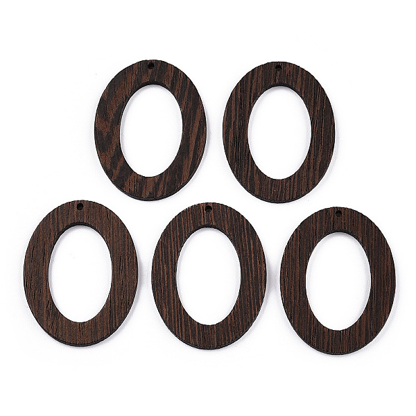 PandaHall Natural Wenge Wood Pendants, Undyed, Oval Ring Charms, Coconut Brown, 50x38x3.5mm, Hole: 2mm Wood Ring
PandaHall Natural Wenge Wood Pendants, Undyed, Oval Ring Charms, Coconut Brown, 50x38x3.5mm, Hole: 2mm Wood Ring