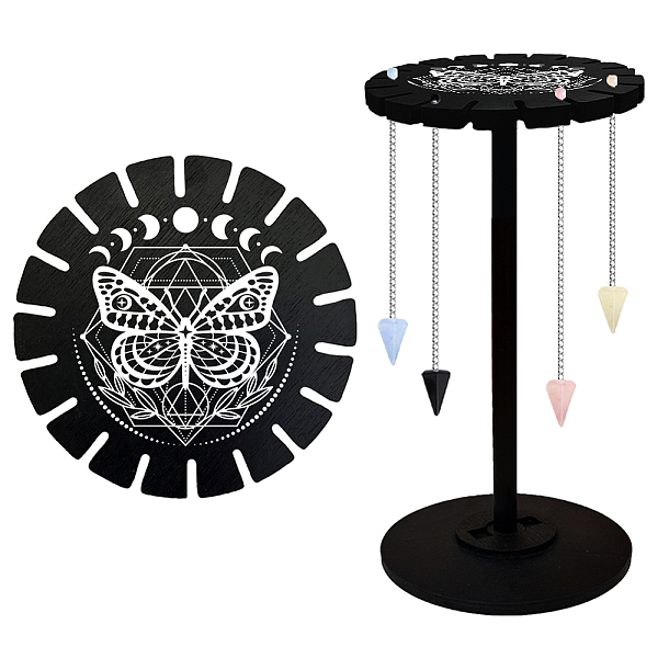 PandaHall Wooden Wheel, Wooden Display Shelf, Black Holder Stand, Rustic Divination Pendulum Storage Rack, Witch Stuff, Butterfly, Wheel...
PandaHall Wooden Wheel, Wooden Display Shelf, Black Holder Stand, Rustic Divination Pendulum Storage Rack, Witch Stuff, Butterfly, Wheel...