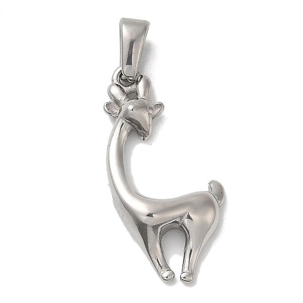 PandaHall 304 Stainless Steel Pendants, Deer Charm, Stainless Steel Color, 24x11.5x4mm, Hole: 5x2.2mm 304 Stainless Steel Deer
PandaHall 304 Stainless Steel Pendants, Deer Charm, Stainless Steel Color, 24x11.5x4mm, Hole: 5x2.2mm 304 Stainless Steel Deer