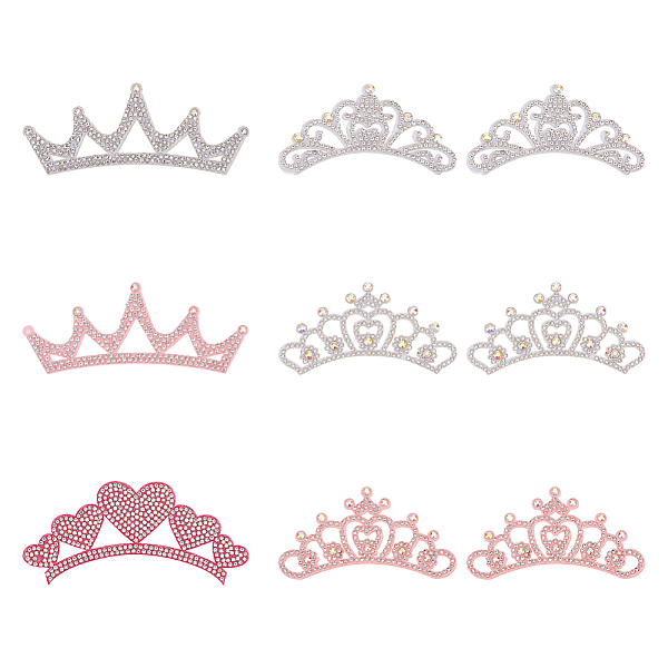 PandaHall Fingerinspire 9Pcs 6 Styles Crown Non-woven Fabric Appliques, with Crystal AB Glass Rhinestone, Ornament Accessories, Mixed Color..., Multicolor
PandaHall Fingerinspire 9Pcs 6 Styles Crown Non-woven Fabric Appliques, with Crystal AB Glass Rhinestone, Ornament Accessories, Mixed Color..., Multicolor