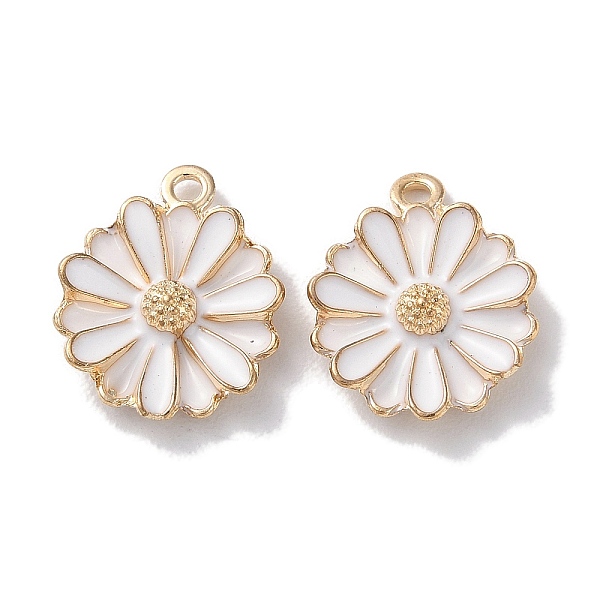 PandaHall Alloy Enamel Pendants, Golden, Flower Charm, White, 15.5x13x3.5mm, Hole: 1.4mm Alloy+Enamel Flower White
PandaHall Alloy Enamel Pendants, Golden, Flower Charm, White, 15.5x13x3.5mm, Hole: 1.4mm Alloy+Enamel Flower White