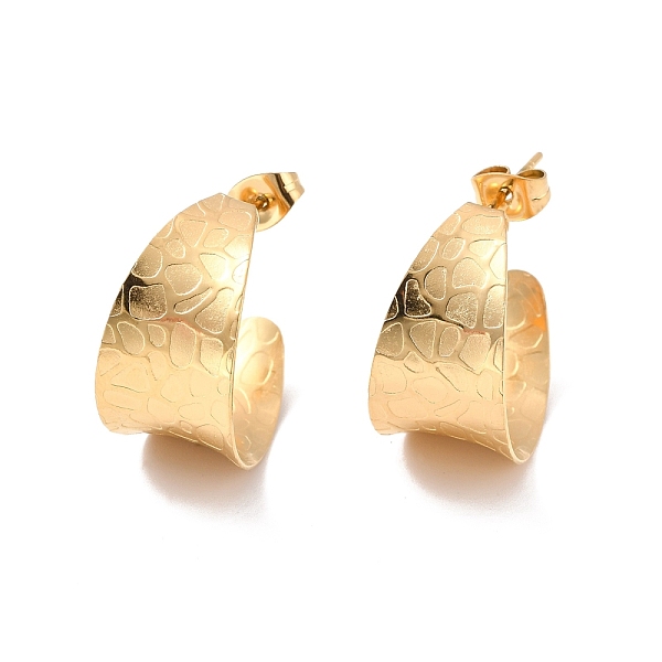 PandaHall Ion Plating(IP) 304 Stainless Steel Chunky C-shape Stud Earrings, Half Hoop Earrings for Women, Golden, 20x12x0.5mm, Pin: 0.7mm...
PandaHall Ion Plating(IP) 304 Stainless Steel Chunky C-shape Stud Earrings, Half Hoop Earrings for Women, Golden, 20x12x0.5mm, Pin: 0.7mm...