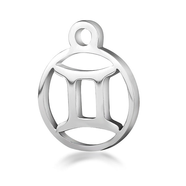 PandaHall 201 Stainless Steel Charms, Flat Round with Constellation, Stainless Steel Color, Gemini, 13.4x10.8x1mm, Hole: 1.5mm 201 Stainless...
PandaHall 201 Stainless Steel Charms, Flat Round with Constellation, Stainless Steel Color, Gemini, 13.4x10.8x1mm, Hole: 1.5mm 201 Stainless...