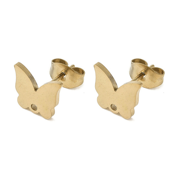 PandaHall Ion Plating(IP) 304 Stainless Steel Stud Earring Findings, Butterfly, Golden, 9.5x8mm, Hole: 1.2mm, Pin: 0.7x11mm 304 Stainless...
PandaHall Ion Plating(IP) 304 Stainless Steel Stud Earring Findings, Butterfly, Golden, 9.5x8mm, Hole: 1.2mm, Pin: 0.7x11mm 304 Stainless...
