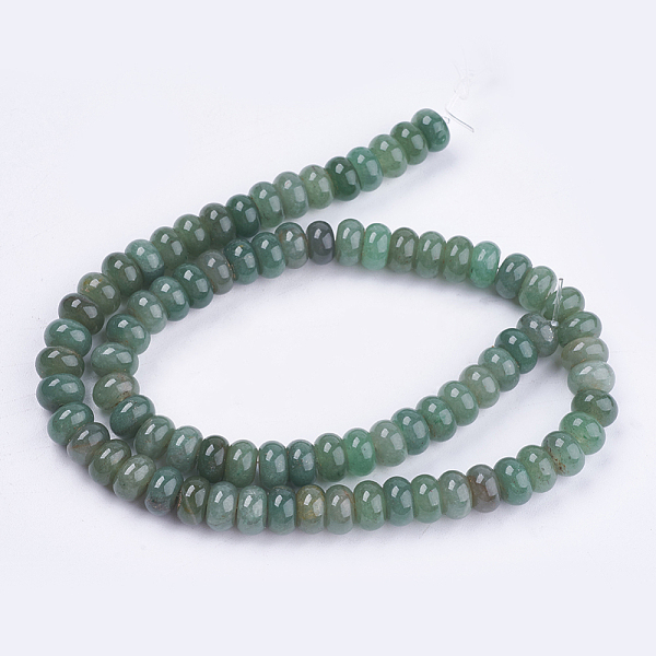 PandaHall Natural Green Aventurine Stone Beads Strands, Rondelle, Aquamarine, 8x5mm, Hole: 1mm, about 60~65pcs/strand, 15.7 inch Green...
PandaHall Natural Green Aventurine Stone Beads Strands, Rondelle, Aquamarine, 8x5mm, Hole: 1mm, about 60~65pcs/strand, 15.7 inch Green...