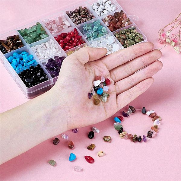 PandaHall Mixed Natural & Synthetic Gemstone Beads, Chip, Mixed Stone, 5~8x5~8mm, Hole: 1mm Mixed Stone Chip Multicolor
PandaHall Mixed Natural & Synthetic Gemstone Beads, Chip, Mixed Stone, 5~8x5~8mm, Hole: 1mm Mixed Stone Chip Multicolor