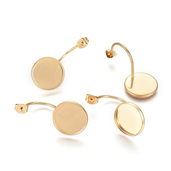 PandaHall Ion Plating(IP) 304 Stainless Steel Ear Nuts, Butterfly Earring Backs for Post Earrings, Flat Round Cabochon Settings, Golden...
PandaHall Ion Plating(IP) 304 Stainless Steel Ear Nuts, Butterfly Earring Backs for Post Earrings, Flat Round Cabochon Settings, Golden...