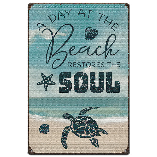 PandaHall SUPERDANT A Day at the Beach Tin Signs Hanging Metal Posters Turtle Metal Poster Signs Iron Wall Art Tin Signs Home Wall...
PandaHall SUPERDANT A Day at the Beach Tin Signs Hanging Metal Posters Turtle Metal Poster Signs Iron Wall Art Tin Signs Home Wall...