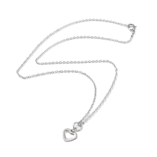 PandaHall Heart Pendant Necklaces, 304 Stainless Steel Necklace, Stainless Steel Color, 17.83 inch(45.3cm) 304 Stainless Steel
PandaHall Heart Pendant Necklaces, 304 Stainless Steel Necklace, Stainless Steel Color, 17.83 inch(45.3cm) 304 Stainless Steel