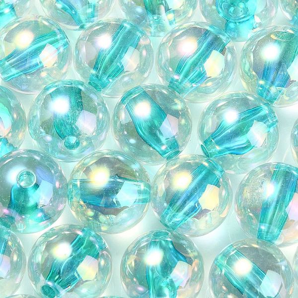 PandaHall UV Plating Transparent Rainbow Iridescent Acrylic Beads, Round, Cyan, 16x15.5mm, Hole: 3mm Acrylic Round Cyan
PandaHall UV Plating Transparent Rainbow Iridescent Acrylic Beads, Round, Cyan, 16x15.5mm, Hole: 3mm Acrylic Round Cyan