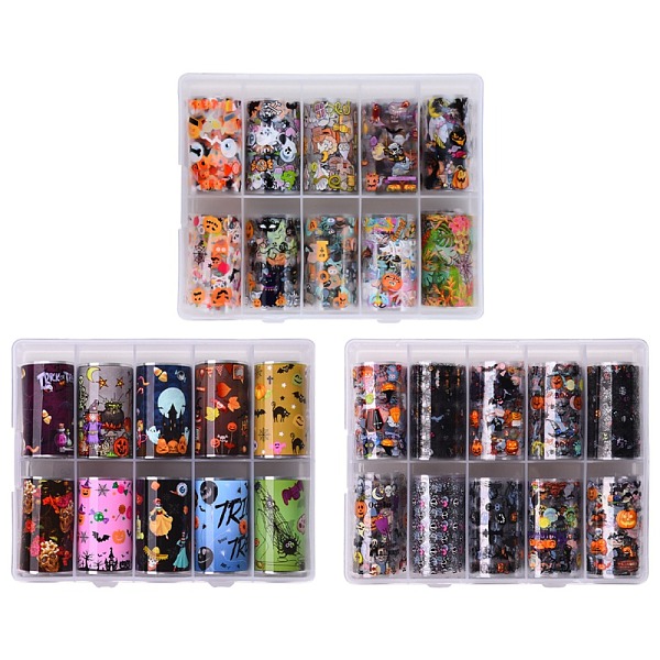 PandaHall 3Box 30 Styles Halloween Themed Nail Art Transfer Stickers, Nail Decals, DIY Nail Tips Decoration, Mixed Color, 1000x40mm..., Multicolor
PandaHall 3Box 30 Styles Halloween Themed Nail Art Transfer Stickers, Nail Decals, DIY Nail Tips Decoration, Mixed Color, 1000x40mm..., Multicolor