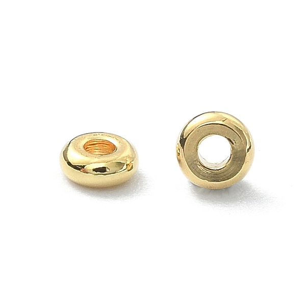 PandaHall Brass Spacer Beads, Rondelle, Real 18K Gold Plated, 3x1mm, Hole: 1mm Brass Rondelle
PandaHall Brass Spacer Beads, Rondelle, Real 18K Gold Plated, 3x1mm, Hole: 1mm Brass Rondelle