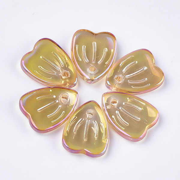 PandaHall Electroplate Glass Pendants, Petal, Goldenrod, 12x9x2.5mm, Hole: 1mm Glass Flower Gold
PandaHall Electroplate Glass Pendants, Petal, Goldenrod, 12x9x2.5mm, Hole: 1mm Glass Flower Gold