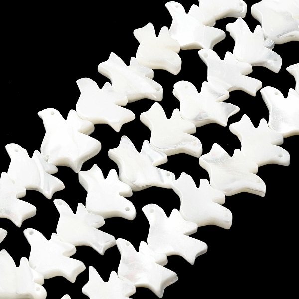PandaHall Natural Trochid Shell/Trochus Shell Beads Strands, Bird, Seashell Color, 12~14x17~23x3.5~5mm, Hole: 0.9mm, about 31~33pcs/strand...
PandaHall Natural Trochid Shell/Trochus Shell Beads Strands, Bird, Seashell Color, 12~14x17~23x3.5~5mm, Hole: 0.9mm, about 31~33pcs/strand...