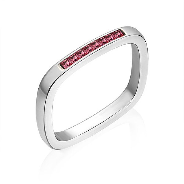PandaHall 304 Stainless Steel Rhinestone Finger Ring, Rectangle, Indian Siam, 3mm, Inner Diameter: 19~21mm Stainless Steel+Rhinestone..., Red
PandaHall 304 Stainless Steel Rhinestone Finger Ring, Rectangle, Indian Siam, 3mm, Inner Diameter: 19~21mm Stainless Steel+Rhinestone..., Red