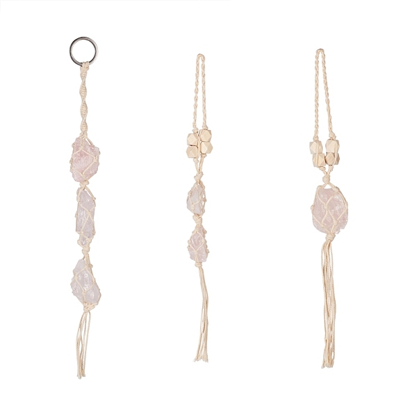 PandaHall Elecrelive 3Pcs 3 Style Irregular Gemstone Hanging Pendant Decoration, with Cotton Cord & Wood Beads, for Car Interior Ornament...
PandaHall Elecrelive 3Pcs 3 Style Irregular Gemstone Hanging Pendant Decoration, with Cotton Cord & Wood Beads, for Car Interior Ornament...