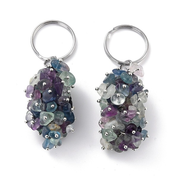 PandaHall Natural Fluorite Keychain, with Brass and Iron Findings, Cadmium Free & Lead Free, Platinum, 8.05cm Fluorite Others
PandaHall Natural Fluorite Keychain, with Brass and Iron Findings, Cadmium Free & Lead Free, Platinum, 8.05cm Fluorite Others