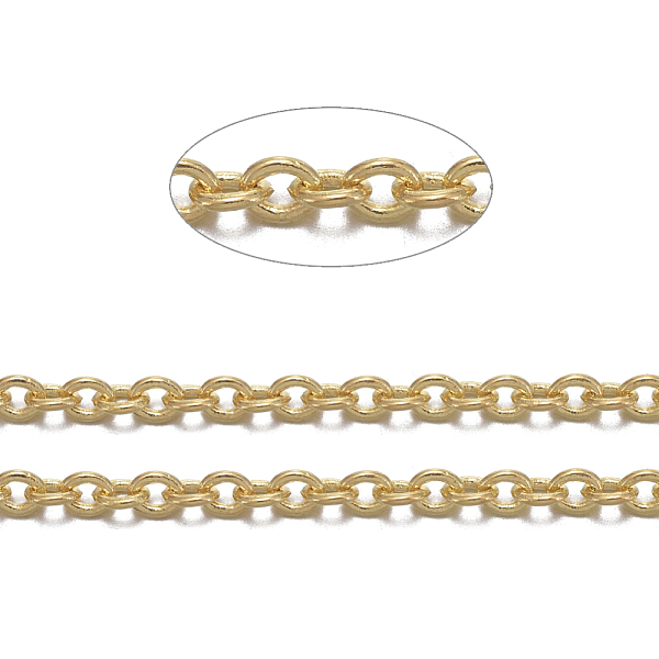 PandaHall Brass Cable Chains, Soldered, with Spool, Oval, Cadmium Free & Nickel Free & Lead Free, Long-Lasting Plated, Golden, 2x1.5x0.35mm...
PandaHall Brass Cable Chains, Soldered, with Spool, Oval, Cadmium Free & Nickel Free & Lead Free, Long-Lasting Plated, Golden, 2x1.5x0.35mm...