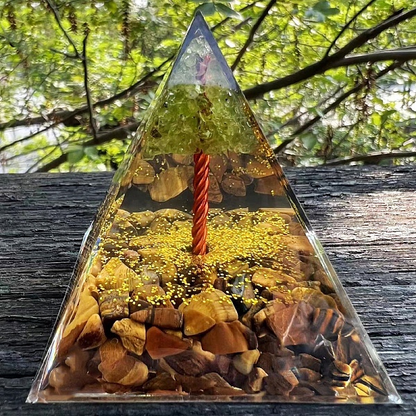 PandaHall Resin Display Decoration, with Natural Tiger Eye, for Home Decoration, Pyramid, 60x60x60mm Tiger Eye Pyramid
PandaHall Resin Display Decoration, with Natural Tiger Eye, for Home Decoration, Pyramid, 60x60x60mm Tiger Eye Pyramid