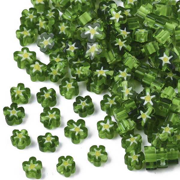 PandaHall Glass Beads, Flower, Green, 5~7x5~7x2~3mm, Hole: 1mm Glass Flower Green
PandaHall Glass Beads, Flower, Green, 5~7x5~7x2~3mm, Hole: 1mm Glass Flower Green