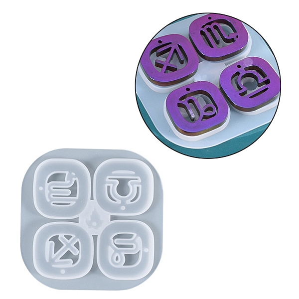 PandaHall Silicone Molds, Resin Casting Molds, For UV Resin, Epoxy Resin Jewelry Making, Twelve Constellations, White, 96x96mm Silicone...
PandaHall Silicone Molds, Resin Casting Molds, For UV Resin, Epoxy Resin Jewelry Making, Twelve Constellations, White, 96x96mm Silicone...
