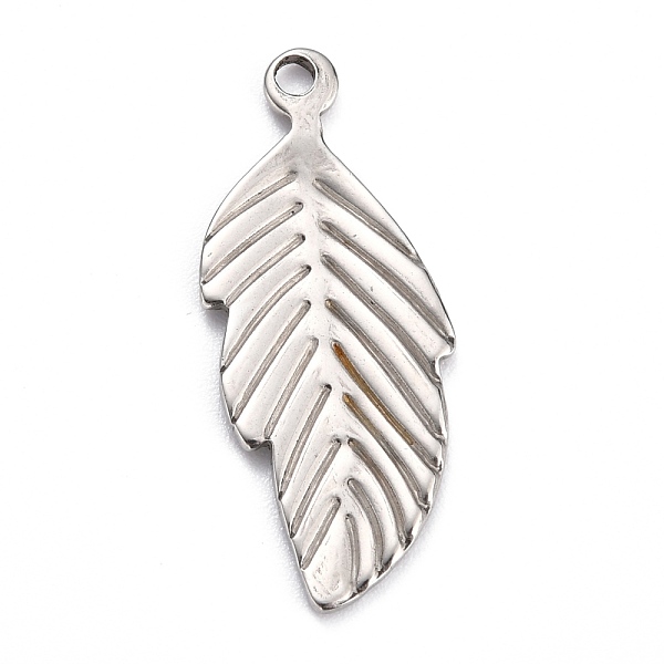 PandaHall 304 Stainless Steel Pendants, Leaf, Stainless Steel Color, 28.5x11.5x1.2mm, Hole: 1.8mm 304 Stainless Steel Leaf
PandaHall 304 Stainless Steel Pendants, Leaf, Stainless Steel Color, 28.5x11.5x1.2mm, Hole: 1.8mm 304 Stainless Steel Leaf
