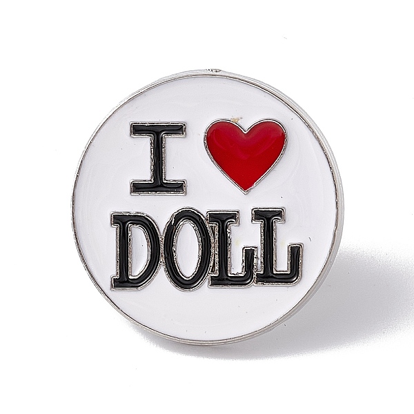 PandaHall Valentine's Day Theme Enamel Pin, Word I Love Doll Alloy Brooch for Backpack Clothes, Platinum, Round Pattern, 26x2mm Alloy+Enamel..., White
PandaHall Valentine's Day Theme Enamel Pin, Word I Love Doll Alloy Brooch for Backpack Clothes, Platinum, Round Pattern, 26x2mm Alloy+Enamel..., White
