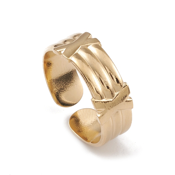 PandaHall Ion Plating(IP) 304 Stainless Steel Cuff Rings, Letter.X Element Wide Band Ring for Women, Real 14K Gold Plated, 7mm, Inner...
PandaHall Ion Plating(IP) 304 Stainless Steel Cuff Rings, Letter.X Element Wide Band Ring for Women, Real 14K Gold Plated, 7mm, Inner...