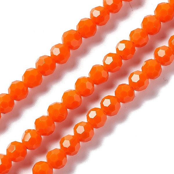 PandaHall Faceted Glass Beads Strands, Round, Orange Red, 6x5.5mm, Hole: 1.2mm, about 95pcs/strand, 22.24''(56.5cm) Glass Round
PandaHall Faceted Glass Beads Strands, Round, Orange Red, 6x5.5mm, Hole: 1.2mm, about 95pcs/strand, 22.24''(56.5cm) Glass Round