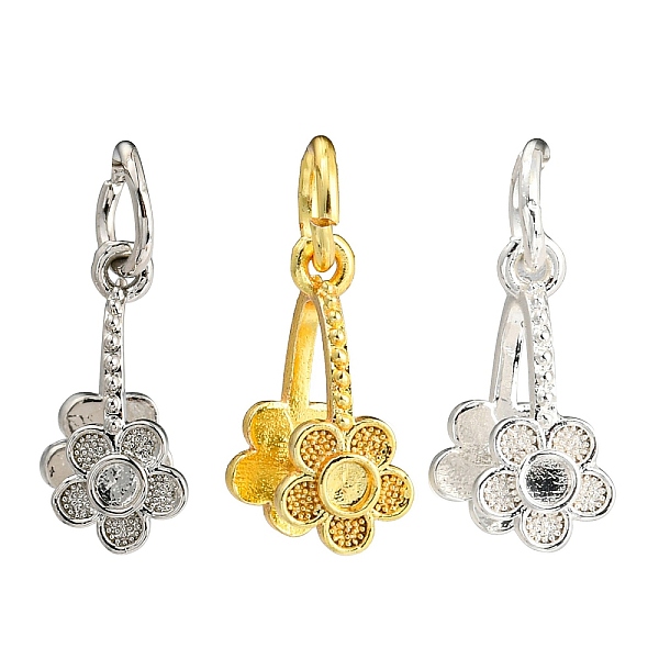 PandaHall Rack Plating Brass Ice Pick Pinch Bails, Cadmium Free & Lead Free, Long-Lasting Plated, Flower, Mixed Color, 14x6mm, Hole: 4mm...
PandaHall Rack Plating Brass Ice Pick Pinch Bails, Cadmium Free & Lead Free, Long-Lasting Plated, Flower, Mixed Color, 14x6mm, Hole: 4mm...