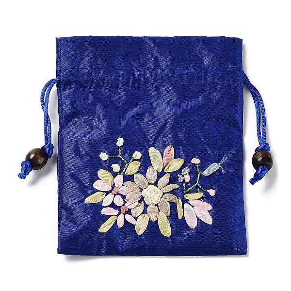 PandaHall Flower Pattern Satin Jewelry Packing Pouches, Drawstring Gift Bags, Rectangle, Prussian Blue, 14x10.5cm Cloth Rectangle
PandaHall Flower Pattern Satin Jewelry Packing Pouches, Drawstring Gift Bags, Rectangle, Prussian Blue, 14x10.5cm Cloth Rectangle