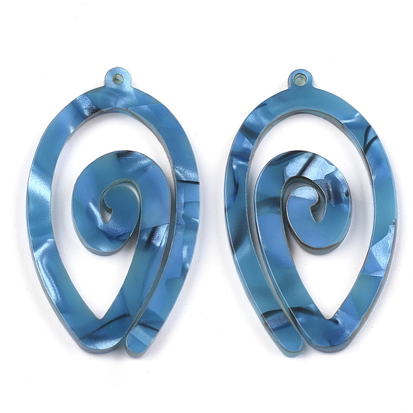 PandaHall Cellulose Acetate(Resin) Pendants, teardrop, Steel Blue, 47x27x2.5mm, Hole: 1.4mm Cellulose Acetate Teardrop Blue
PandaHall Cellulose Acetate(Resin) Pendants, teardrop, Steel Blue, 47x27x2.5mm, Hole: 1.4mm Cellulose Acetate Teardrop Blue