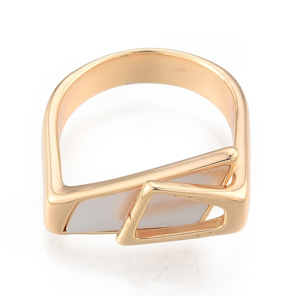 PandaHall Natural Shell Trapezoid Open Cuff Ring, Brass Jewelry for Women, Cadmium Free & Nickel Free & Lead Free, Real 18K Gold Plated, US...
PandaHall Natural Shell Trapezoid Open Cuff Ring, Brass Jewelry for Women, Cadmium Free & Nickel Free & Lead Free, Real 18K Gold Plated, US...