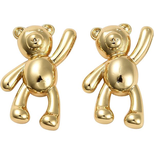 PandaHall Brass Pendants, Bear, Real 18K Gold Plated, 24x14.5x6mm, Hole: 5x2mm, 10pcs/box Brass Bear
PandaHall Brass Pendants, Bear, Real 18K Gold Plated, 24x14.5x6mm, Hole: 5x2mm, 10pcs/box Brass Bear