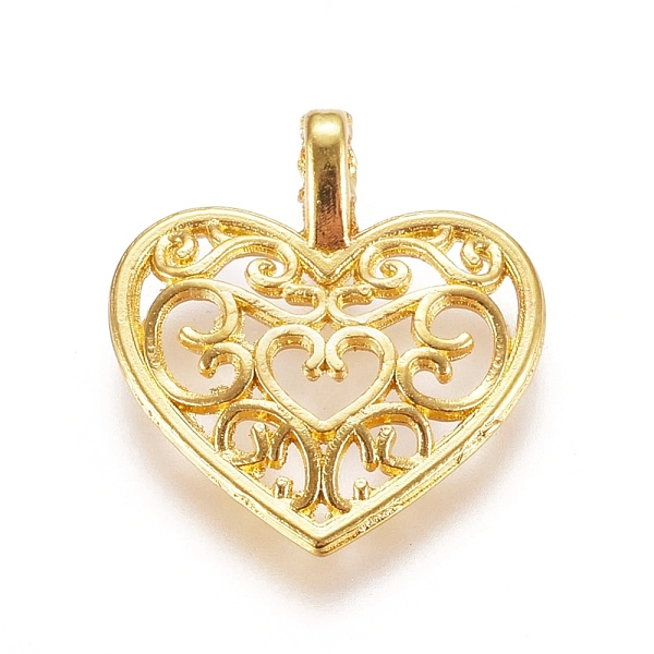 PandaHall Zinc Alloy Open Back Bezel Pendants, For DIY UV Resin, Epoxy Resin, Pressed Flower Jewelry, Heart, Golden, 16x14.5x3mm, Hole...
PandaHall Zinc Alloy Open Back Bezel Pendants, For DIY UV Resin, Epoxy Resin, Pressed Flower Jewelry, Heart, Golden, 16x14.5x3mm, Hole...