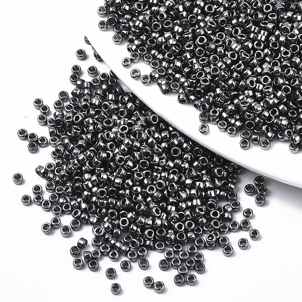 PandaHall Electroplate Glass Seed Beads, Fit for Machine Eembroidery, Metallic Colours, Round, Black Plated, 2.5x1.5mm, Hole: 1mm, about..., Gray
PandaHall Electroplate Glass Seed Beads, Fit for Machine Eembroidery, Metallic Colours, Round, Black Plated, 2.5x1.5mm, Hole: 1mm, about..., Gray