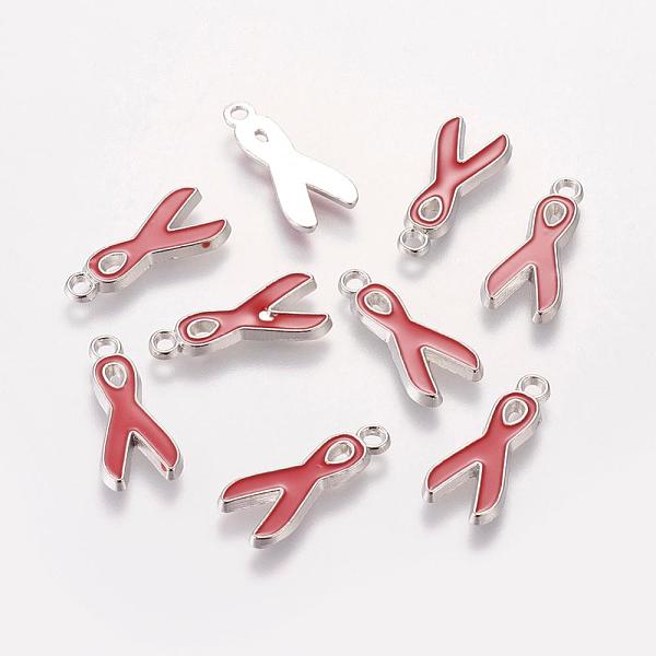 PandaHall Alloy Enamel Pendants, Lead Free and Cadmium Free, Aids Awareness Ribbon, Platinum Metal Color, Red, 19x8x1mm, Hole: 2mm...
PandaHall Alloy Enamel Pendants, Lead Free and Cadmium Free, Aids Awareness Ribbon, Platinum Metal Color, Red, 19x8x1mm, Hole: 2mm...