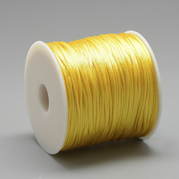 PandaHall Nylon Thread, Rattail Satin Cord, Gold, about 1mm, about 76.55 yards(70m)/roll Nylon Gold
PandaHall Nylon Thread, Rattail Satin Cord, Gold, about 1mm, about 76.55 yards(70m)/roll Nylon Gold